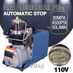 110V 30MPa Air Compressor Pump PCP Electric High Pressure System Rifle Auto Stop