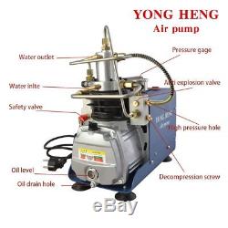 110V PCP 30MPa Electric Air Compressor Pump High Pressure System Rifle YONG HENG