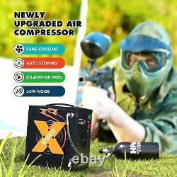 12V/110V 4500Psi/30Mpa Air Compressor for Paintball Scuba Tank PCP Air Rifle
