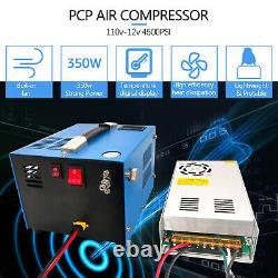 12V/110V PCP Air Compressor 30Mpa/4500Psi Manual-Stop withBuilt-in Fan US