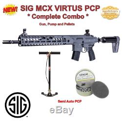 22 Cal Sig MCX Virtus Combo, 30 Rd, PCP RIFLE, SemiAuto, Warranty