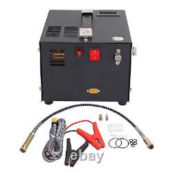 30MPA 12V/220V 4500PSI PCP Air Compressor Manual Stop for Rifle Airgun Paintball