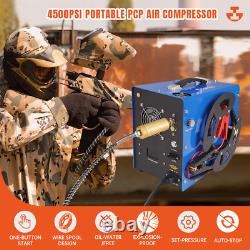 30MPA High Pressure Pump Airgun Rifle PCP Air Compressor 4500PSI Auto Stop 110V