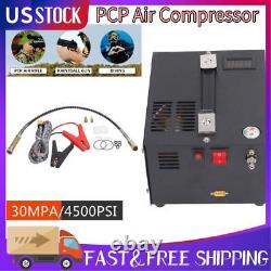 30MPA PCP Air Compressor Rifle Airgun Tire High Pressure Pump 4500PSI 12VDC US