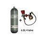 6.8l Pcp 30mpa 300bartank Air Tank Charging System With Valve & Filling Station