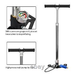 6000PSI 4 Stage PCP Airgun Rifle High Pressure Hand Pump Oxygen Air Tank Refill