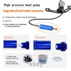 6000PSI 4 Stage PCP Airgun Rifle High Pressure Hand Pump Oxygen Air Tank Refill