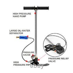 6000PSI 4 Stage PCP Airgun Rifle High Pressure Hand Pump Oxygen Air Tank Refill