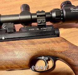 Air Arms S400 XTRA FAC Sidelever Walnut. 177 with Rowan Mg Conv/PowerAdj/Scope+