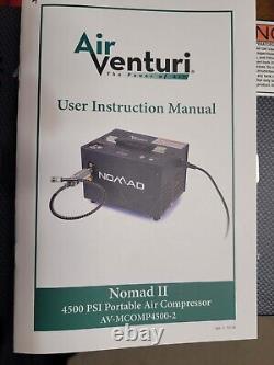 Air Venturi Nomad II 4500 PSI PCP Air Compressor AV-MCOMP4500-2 Rifle, Portable