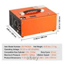 Airgun Rifle Compressor 0.13 Gal. 4500 psi Portable PCP Pancake Air Compressor w