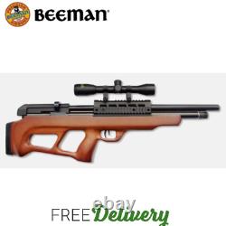Beeman 1358 PCP Underlever. 22 Caliber Pellet 12-Shot Air Rifle, with4x32MM Scope