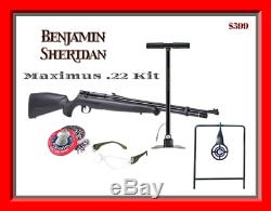 Benjamin Maximus 22 Cal PCP Air Rifle, Kit Includes Pump, Ammo Reg $400 plus