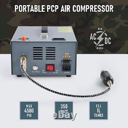 CREWORKS 12V PCP Air Compressor 30Mpa/4500Psi Auto-Stop High Pressure Air Rifle