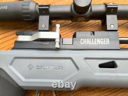 Crosman Challenger Target Rifle, PCP. 177 caliber, Silencer and Hawk 4x12 Scope