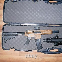 Crosman DPMSSBR Full Auto& Bushmaster Full Auto BB Air Rifles with Case&extras LOT