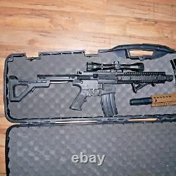 Crosman DPMSSBR Full Auto& Bushmaster Full Auto BB Air Rifles with Case&extras LOT