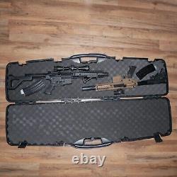 Crosman DPMSSBR Full Auto& Bushmaster Full Auto BB Air Rifles with Case&extras LOT