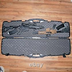 Crosman DPMSSBR Full Auto& Bushmaster Full Auto BB Air Rifles with Case&extras LOT