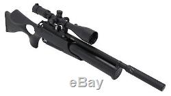DAYSTATE AIR WOLF TACTICAL PCP AIR RIFLE. 25 CAL With SCOPE with HUGGETT MODERATOR