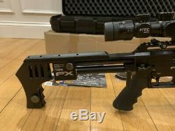FX Impact PCP. 30 Caliber Air Gun Rifle Black with Case 2 Mags & 3 Tins Pellets