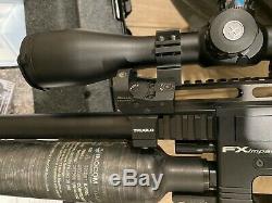 FX Impact X. 30 Cal PCP Air Rifle with HAWKE Scope, Moderator, Backup Red Dot