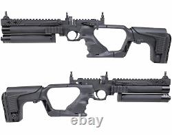 HATSAN Jet 2 Black. 25 cal PCP Air Pistol Converts to Air Rifle with Pellets