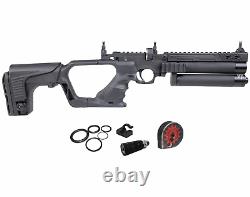 HATSAN Jet 2 Black. 25 cal PCP Air Pistol Converts to Air Rifle with Pellets