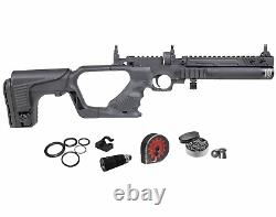 HATSAN Jet I Black. 25 cal PCP Air Pistol Converts to Air Rifle with Pellets