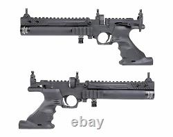 HATSAN Jet I Black. 25 cal PCP Air Pistol Converts to Air Rifle with Pellets