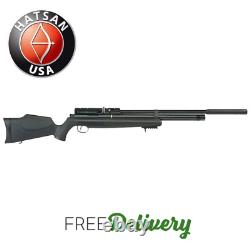 Hatsan AT 44.22 PCP Air Rifle, Open Sights, 1120 FPS, Black withSynthetic Stock