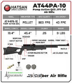 Hatsan AT44PA-10 Pump Action QES. 25 Caliber PCP Air Rifle