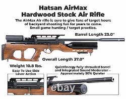 Hatsan AirMax. 22 Cal Hardwood Stock QuietEnergy QE PCP AirRifle