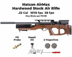 Hatsan AirMax. 22 Cal Hardwood Stock QuietEnergy QE PCP AirRifle