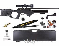 Hatsan Barrage PCP. 22 Caliber Air Rifle with Scope & Targets & Pellets Bundle