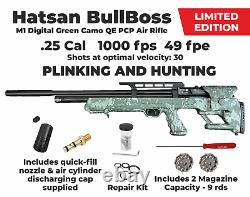 Hatsan BullBoss Limited Edition. 25 Cal PCP DG Air Rifle withTargets&Pellets&Scope