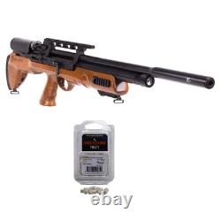 Hatsan BullBoss QE PCP Air Rifle Wood 0.25 Cal 970 FPS with Cleaning Pellets