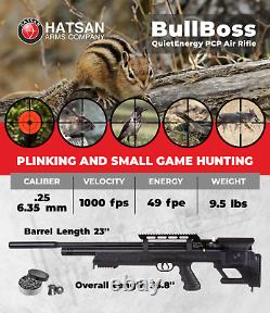 Hatsan BullBoss QE QuietEnergy. 25 Cal PCP Precharged pneumatic Air Rifle