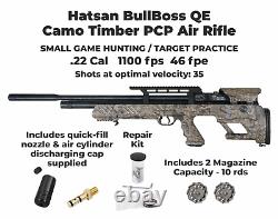 Hatsan BullBoss Timber QE. 22 Cal PCP Pre-charged Pneumatic Side-lever Air Rifle