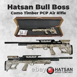 Hatsan BullBoss Timber QE. 22 Cal PCP Side-lever Air Rifle withTargets and Pellets