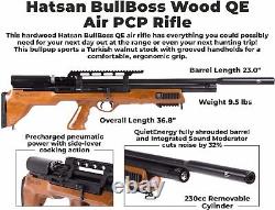 Hatsan BullBoss Wood PCP Air Rifle 177 Caliber QuietEnergy