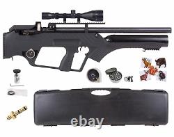 Hatsan BullMaster. 25 Cal PCP Air Rifle with Scope and Targets & Pellets Bundle