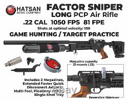 Hatsan Factor Sniper Long. 22Caliber PCP Side-Lever Air Rifle HGFactorSniper-L22