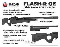 Hatsan Flash-R QE PCP Regulated. 177 Cal Air Rifle with Targets and Pellets