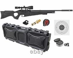 Hatsan Flash-R QE PCP Regulated. 22 Cal Air Rifle withTargets &Pellets &Scope&Case