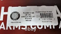 Hatsan Flash Wood QE Air Rifle, 870FPS. 25cal with Wood Stock HGFlashW-25QE