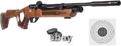 Hatsan Flash Wood QE Side Bolt PCP Air Rifle with Pellets and Targets Bundle