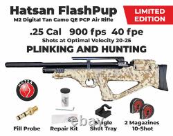 Hatsan FlashPup QE Limited Edition. 25 Cal 900 FPS Side Lever PCP Air Rifle