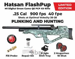 Hatsan FlashPup QE Limited Edition. 25 Cal PCP DG Air Rifle with Targets & Pellets