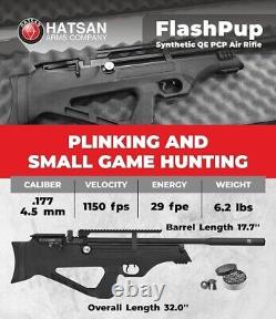 Hatsan FlashPup SYN QE. 177 Cal PCP Side Lever Air Rifle HGFlashPup177S